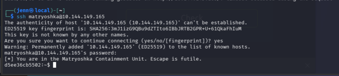 SSH login banner Escape is futile
